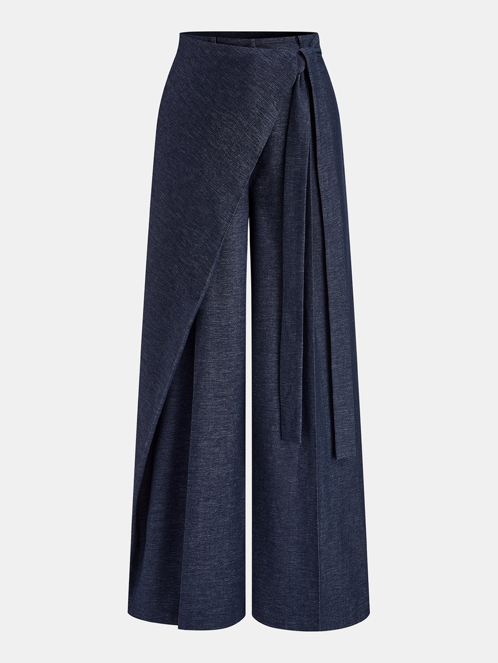 Commense Wide-Leg Wrap Detail Pants